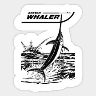 Boat in Boston // Pencil Sketch Sticker